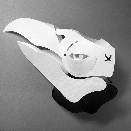 Karasumen Raven Crow Mask - front view