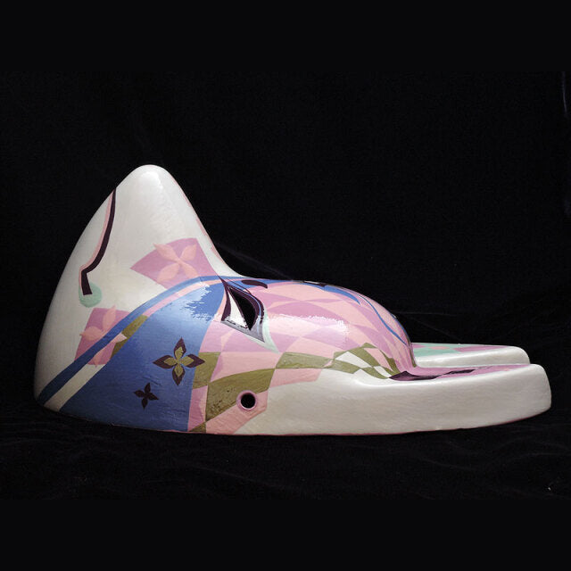 Senryumon Senka Fox Mask - Dyed Pattern Kitsune Mask by Komendo