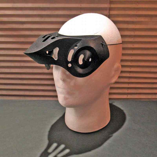 Haitaka Sparrowhawk Eye Mask - Black, worn