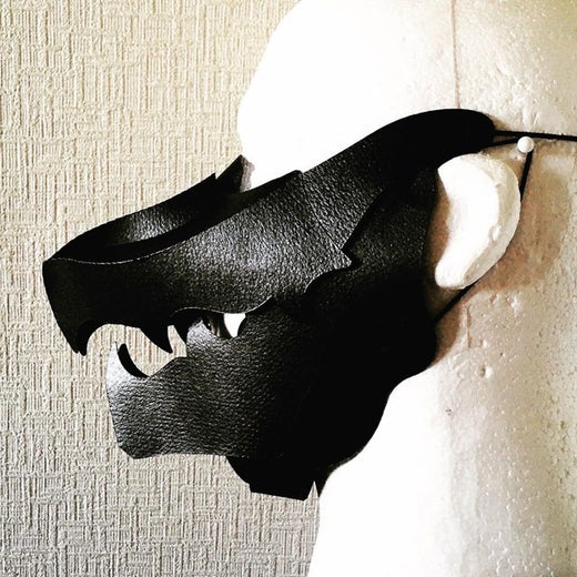Juga Beast Fang Mask - Black, side view