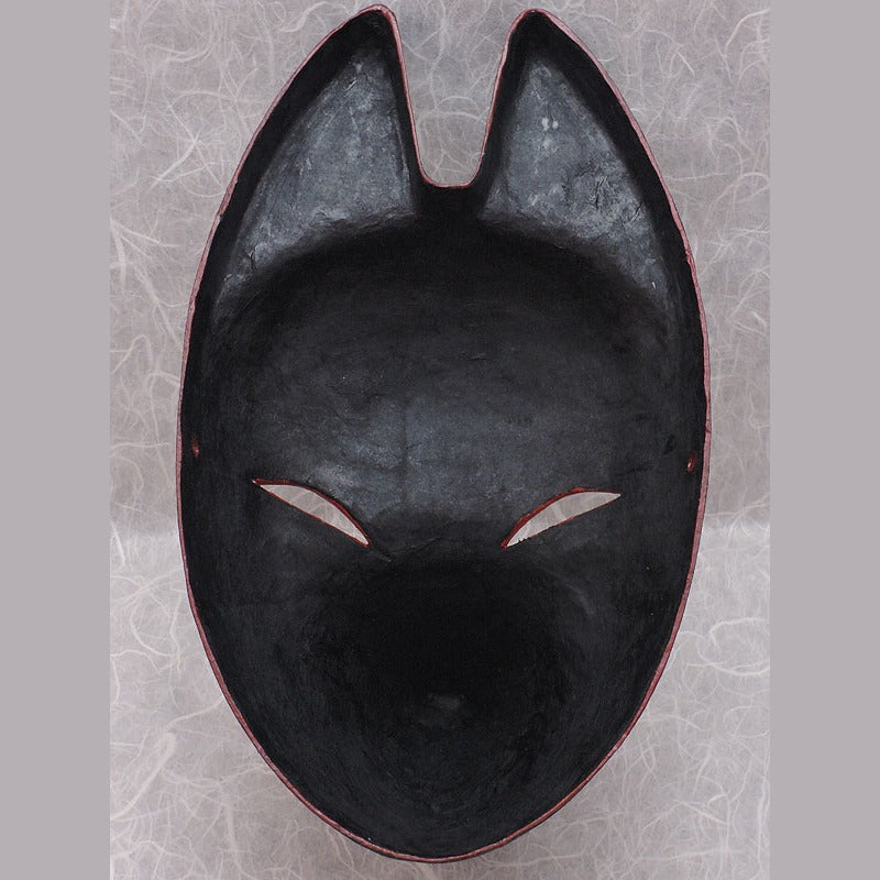 Hoozuki Fox Mask — handmade habutae-bari kitsune (fox) mask by Komendo | KAMENYA OMOTE