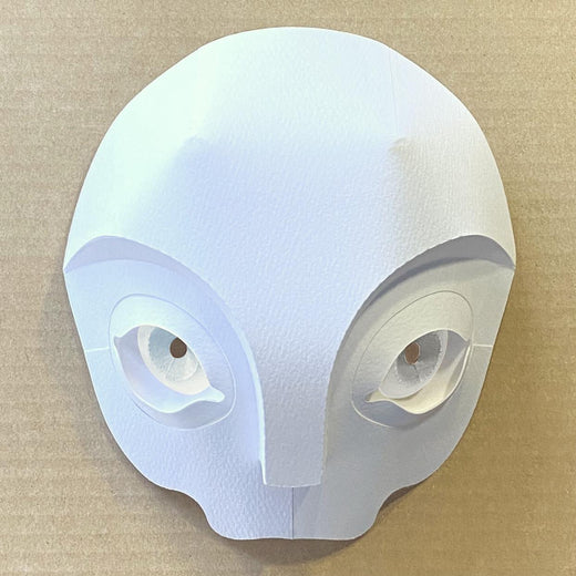 P3 Mask - White, front