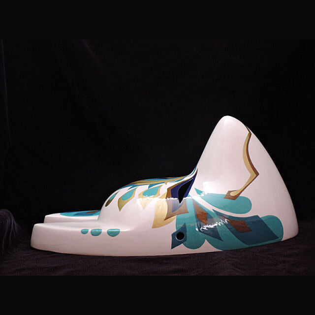 Ao Kujaku Peacock Fox Mask - Standard Kitsune Mask by Komendo