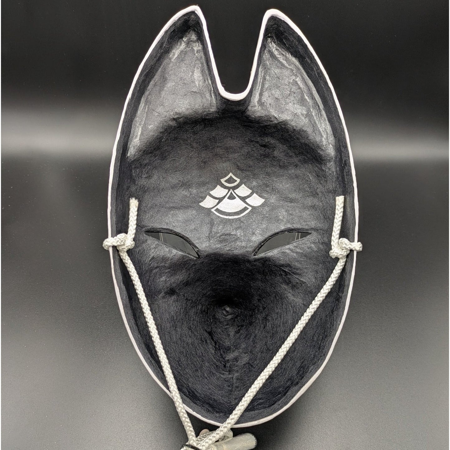 Ryujin Dragon God Fox Mask - Premium Habutae-bari Kitsune Mask by Komendo — handmade habutae-bari kitsune (fox) mask by Komendo | KAMENYA OMOTE