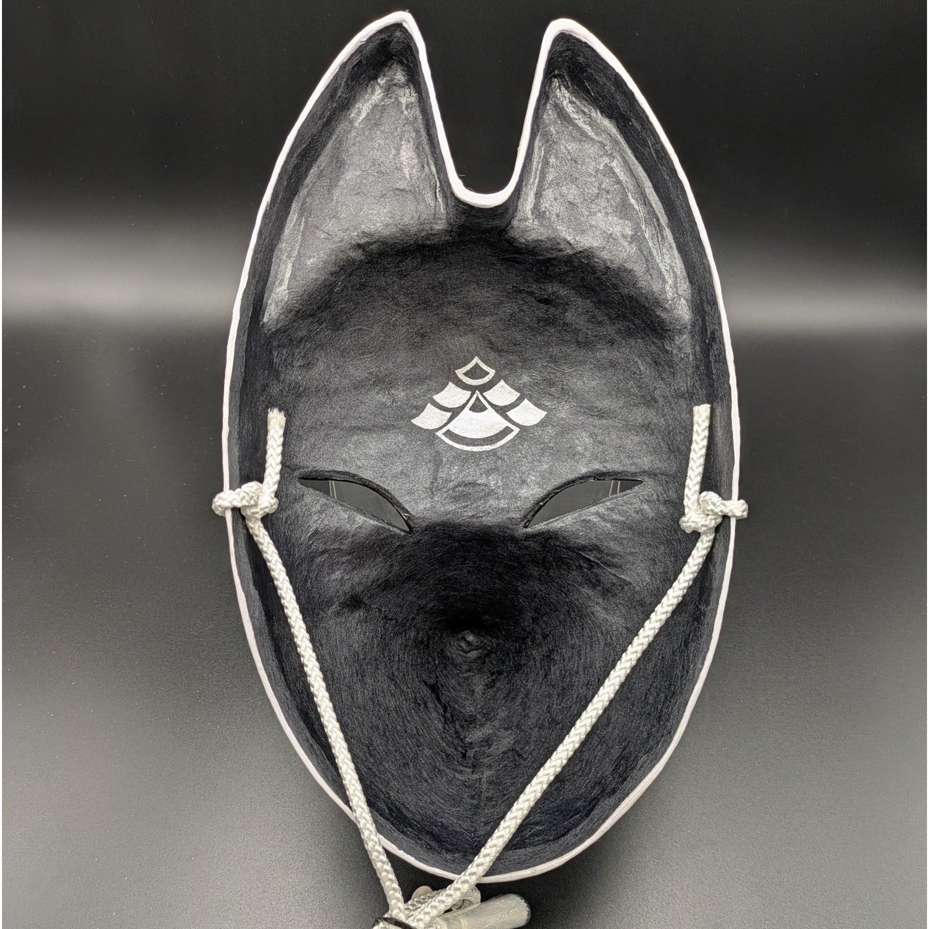 Ryujin Dragon God Fox Mask - Premium Habutae-bari Kitsune Mask by Komendo — handmade habutae-bari kitsune (fox) mask by Komendo | KAMENYA OMOTE