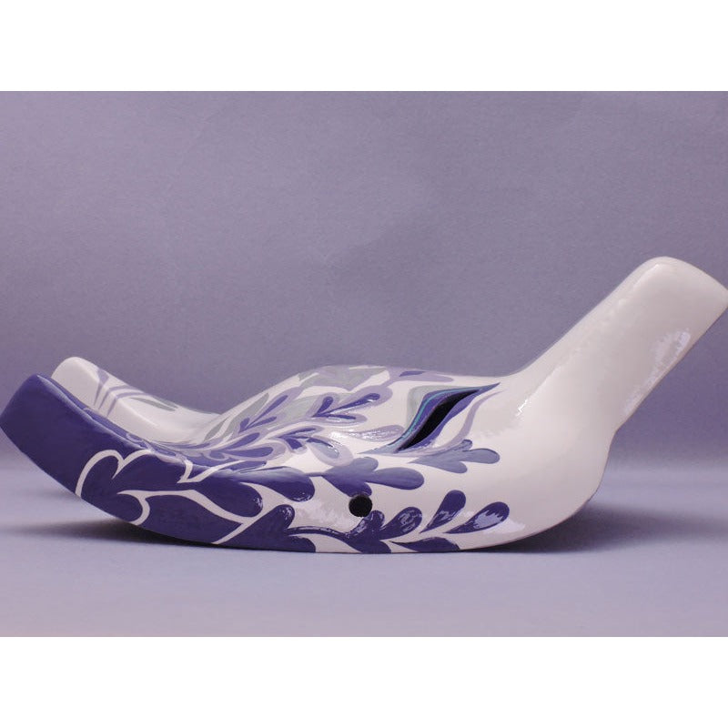 Fujishigure Half-Fox Mask - Habutae-bari Wisteria Kitsune Mask by Komendo — handmade habutae-bari kitsune (fox) mask by Komendo | KAMENYA OMOTE