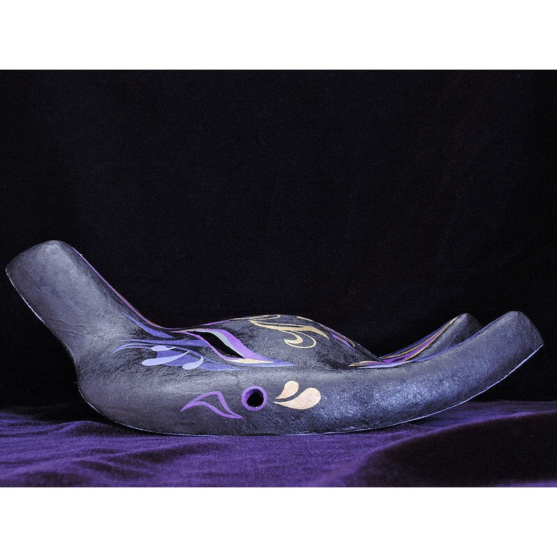 Tsuyabane Half-Fox Mask - Habutae-bari Kitsune Mask by Komendo — handmade habutae-bari kitsune (fox) mask by Komendo | KAMENYA OMOTE