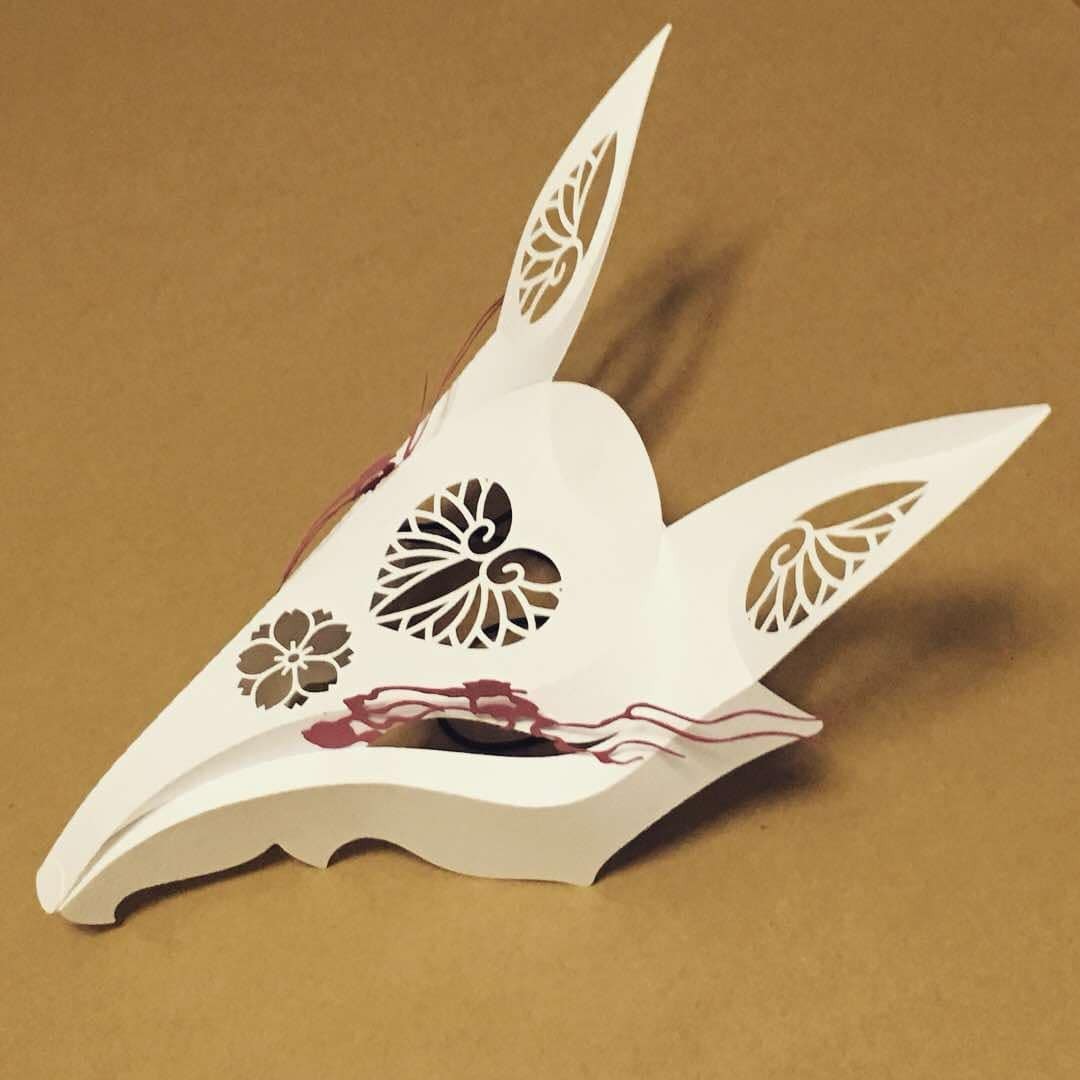 Enbiyakkomen Fox Mask - side view