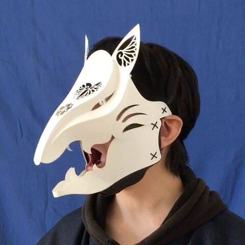 Kitsune no Agito Fox Mask - detail