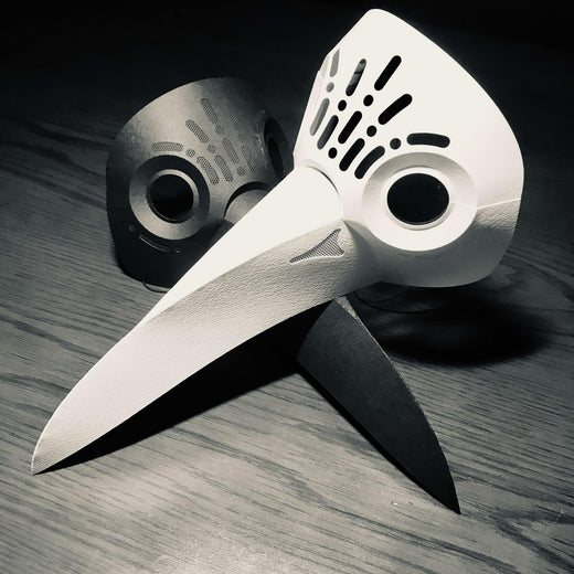 Plague Doctor Mask white - front view