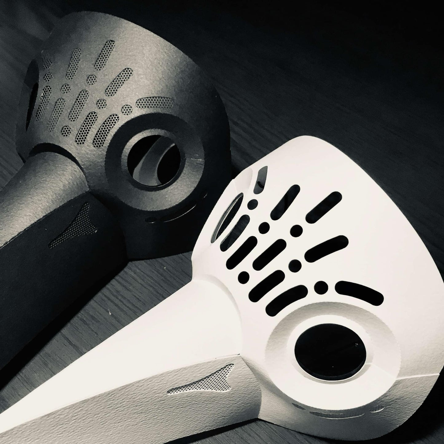 Plague Doctor Mask - side profile showing beak