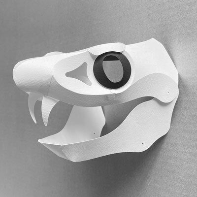 Snake Mask - jaw open