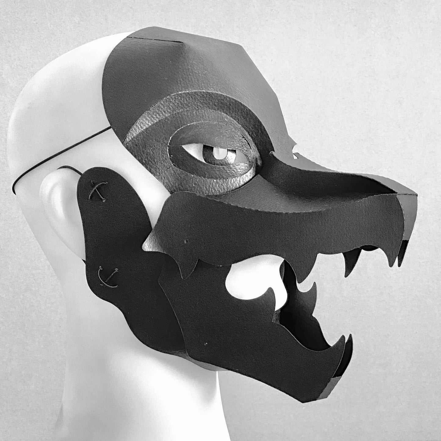 Lycanthrope Werewolf Mask white - front view