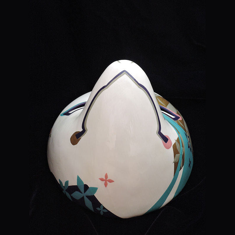 Senryumon Mitsushiro Fox Mask - Dyed Pattern Kitsune Mask by Komendo