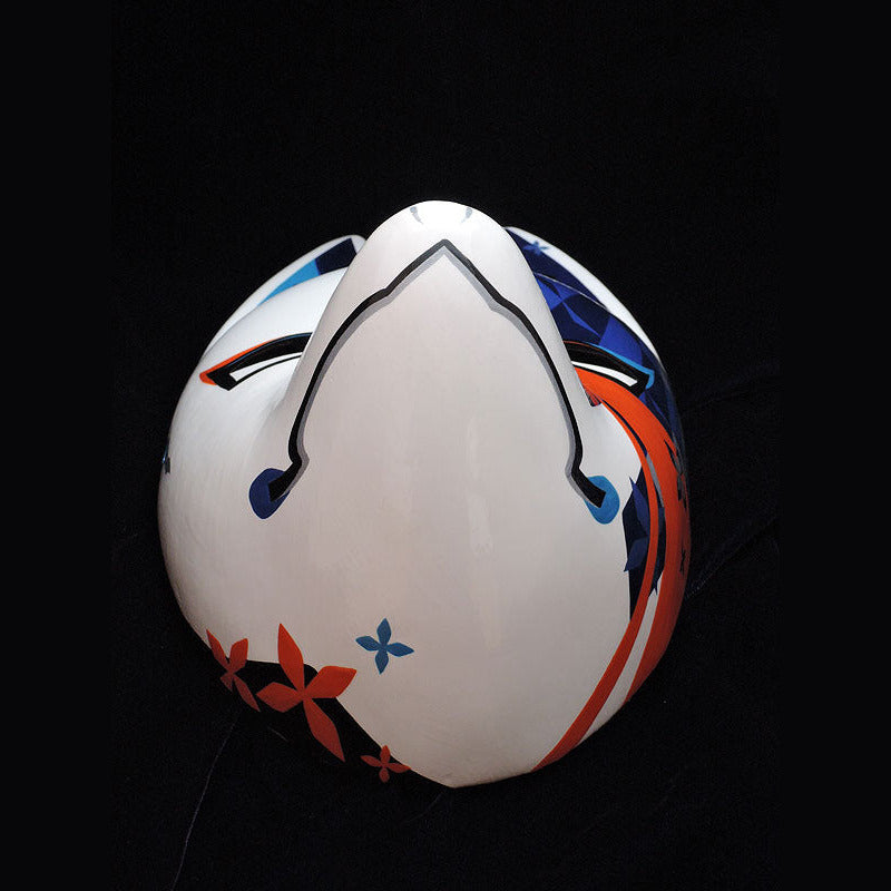 Senryumon Seiran Fox Mask - Dyed Pattern Kitsune Mask by Komendo