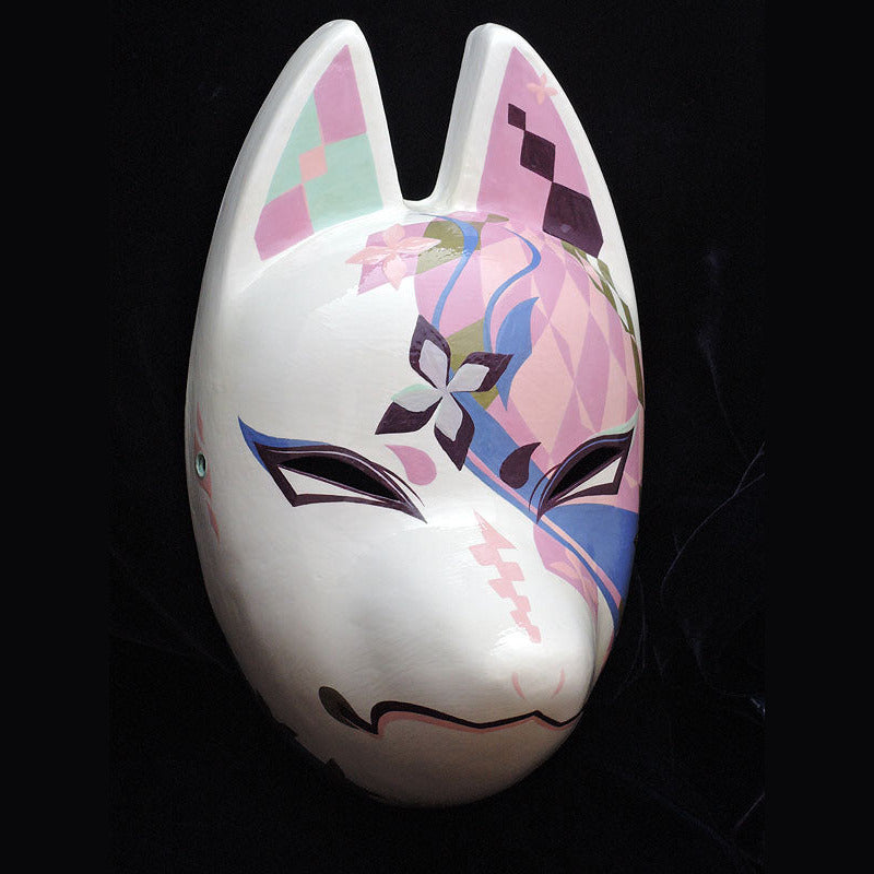 Senryumon Senka Fox Mask - Dyed Pattern Kitsune Mask by Komendo